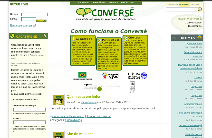 Imagem do Site conversê